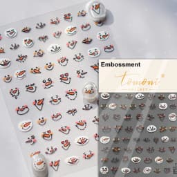1pcs 5D Egypt Cat Nail Art Kawaii Stickers Bronzing Cartoon Cat Design Self Adhesive Manicure Decals Decoration Accessories DIY