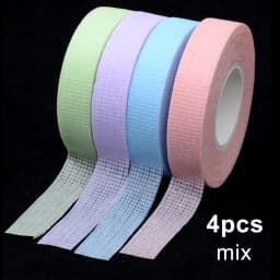 OKAYLASH 4Pcs/lot Eyelash Extension Tape Breathable Medical Non-woven Adhesive Tape Eyelash Patch Tapes Cutter Cutting Tool