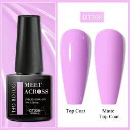 MEET ACROSS 7ml Rose Red Fluorescent Gel Nail Polish Neon Sparky Semi Permanent Soak Off Nail Art UV LED Gel Varnish For Nails