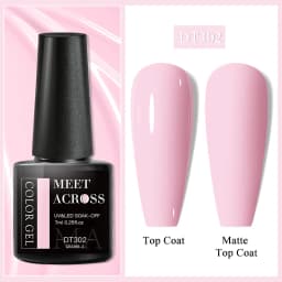 MEET ACROSS 7ml Rose Red Fluorescent Gel Nail Polish Neon Sparky Semi Permanent Soak Off Nail Art UV LED Gel Varnish For Nails