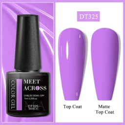 MEET ACROSS 7ml Rose Red Fluorescent Gel Nail Polish Neon Sparky Semi Permanent Soak Off Nail Art UV LED Gel Varnish For Nails