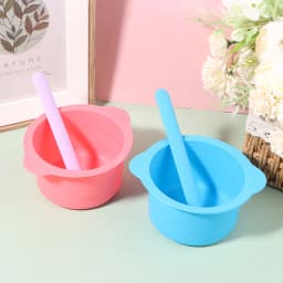 Wax Warmer Heat-resisting Replacement Silicone Bowls Hair Removal Wax With Stirring Stick Non-Stick Pan Hair Removal Beauty
