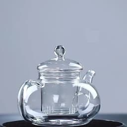 JUSTINLAU 400/1000ML Filterable Heat-resistant Thickened Glass Teapot High Borosilicate Glass Flower Tea Pot Glass Tea Pot Set