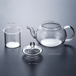 JUSTINLAU 400/1000ML Filterable Heat-resistant Thickened Glass Teapot High Borosilicate Glass Flower Tea Pot Glass Tea Pot Set