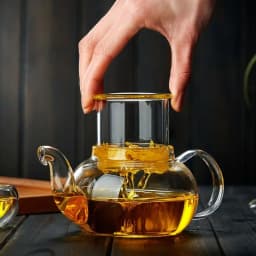 JUSTINLAU 400/1000ML Filterable Heat-resistant Thickened Glass Teapot High Borosilicate Glass Flower Tea Pot Glass Tea Pot Set