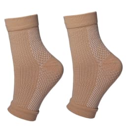 1Pair Plantar Fasciitis Socks Sleeves,30-40mmHg Compression Socks for Ankle Support,Injury Recovery, Eases Swelling Women Men