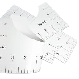 4pcs T-Shirt Ruler Guide Shirt Alignment Tool T-Shirt Alignment Ruler with Clothing Size Chart for Adult Youth Toddler Infant