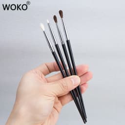 Small Crease Brush Mini Pointed Eyeshadow Blending Makeup Brush Fluffy Goat Hair / Horse Hair Precise Tapered Crease Makeup Tool