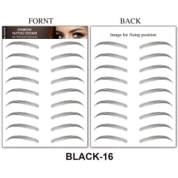 Eyebrow Makeup Tattoo Sticker Water-based Hair-liked Waterproof Long Lasting False Eyebrows Stickers for Brow Grooming Shaping
