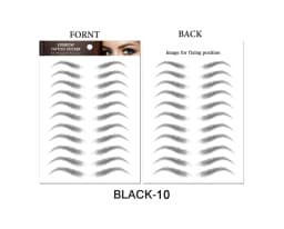 Eyebrow Makeup Tattoo Sticker Water-based Hair-liked Waterproof Long Lasting False Eyebrows Stickers for Brow Grooming Shaping