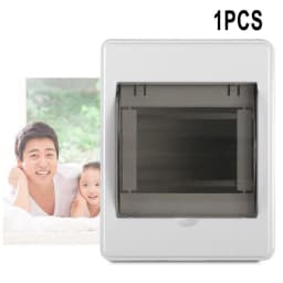 2-4Ways Junction Box Outdoor Waterproof Electrical Distribution Box Circuit Breaker MCB ABS Junction Box