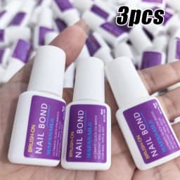 8g/Bottle Brush on Nail Glue for Acrylic Nail Tips,Long Lasting Nail Glue Adhesive Super Bond (7g/pc) Suitable for Professional