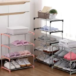 3/4 Shoe Rack Multi Layered And Space Saving Shoe Rack For Simple Household Storage And Storage Three And Four Layer Shoe Racks