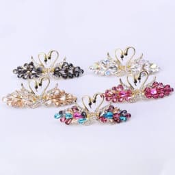Sparkly Diamond Swan Barrettes Stylish Barrette Hair Clip Hair Clip Hair Clip Pony Tail Clip Head Top Clip