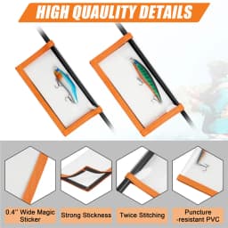 2PCS Fishing Lure Wraps Covers Durable Fishing Hook Covers Lure Wrap Protector Gear Saltwater Fishing Bait Storage Tackle