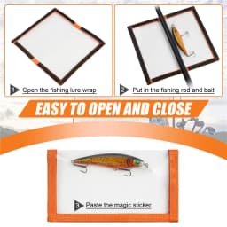 2PCS Fishing Lure Wraps Covers Durable Fishing Hook Covers Lure Wrap Protector Gear Saltwater Fishing Bait Storage Tackle