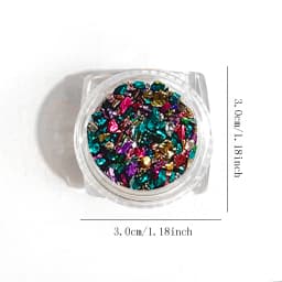 1box Japanese Ballpoint Gravel Nail Ornaments Baroque Treasure Chest Pearl Small Diamond Vintage Material Bag Nail Decoration