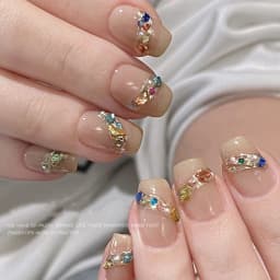 1box Japanese Ballpoint Gravel Nail Ornaments Baroque Treasure Chest Pearl Small Diamond Vintage Material Bag Nail Decoration