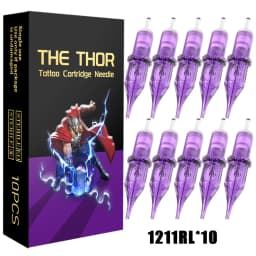 YILONG 10Pcs Disposable Tattoo Cartridges Needle RL Round Liner Shader Tattoo Needle For Tattooing Machine Supply
