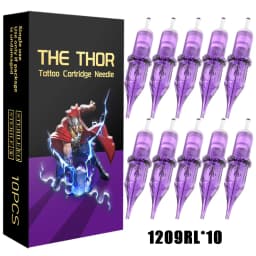 YILONG 10Pcs Disposable Tattoo Cartridges Needle RL Round Liner Shader Tattoo Needle For Tattooing Machine Supply