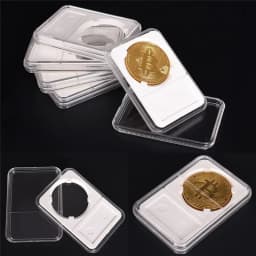 1pcs PCCB 16-40mm Transparent Plastic Coin Holder Professional Coin Display Slab Grade For PCGS NGC Storage Case
