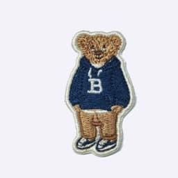 Cute Bear Embroidered Patches Iron on Sewing on Cartoon Patch for Clothing DIY Applique Decorative Emblem Accessories Stickers