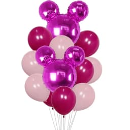 1set Pink Blue Head Foil Balloons Wedding Birthday Theme Party Decoration Air Globos Supplies Kids Favor Gifts Ball