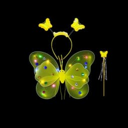 LED Children Costume Props Girls Skirts Angel Luminous Wings Flashing Butterfly Skirt Lights Suit 2-8year Easter Valentines Day