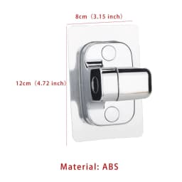 1pc Shower Head Holder Adjustable Wall Mounted Shower Holder Self-Adhesive Showerhead Handheld Bracket Bathroom Accessories