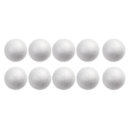10pcs Party Wedding Decoration Modeling Craft Solid Foam Ball Polystyrene Balls Round Tree White 50mm-100mm