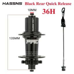 HASSNS Pro 7 36h Rear Hub Bearing 36Holes Freehub MTB Bike Four Palin 32H Rear Hub for 7-12 Speed Noisy Cube Bicycle 6 Pawl Hubs
