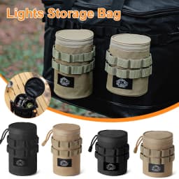 1/2pcs Camping Storage Bag S/L Lightweight Accessory Bag with Hanging Holes Lights Storage Bag with Handle Camping Supplies