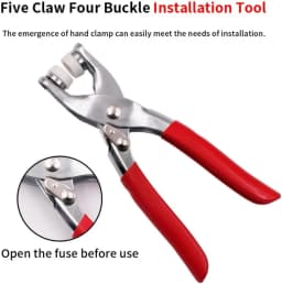 50 Five Claw Buckle Clamp Set Baby's Clothes and Shoes Invisible Color Metal Buckle Shoe Bag Belt Hole Snap Button