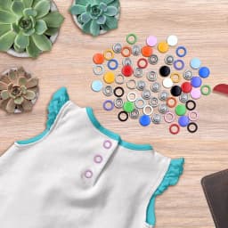 50 Five Claw Buckle Clamp Set Baby's Clothes and Shoes Invisible Color Metal Buckle Shoe Bag Belt Hole Snap Button