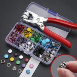 50 Five Claw Buckle Clamp Set Baby's Clothes and Shoes Invisible Color Metal Buckle Shoe Bag Belt Hole Snap Button
