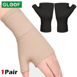 1pair Compression Wrist Thumb Band Belt Carpal Tunnel Hands Wrist Support Brace Strap Sleeve Golf Tenosynovitis Arthritis Gloves