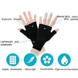 1pair Compression Wrist Thumb Band Belt Carpal Tunnel Hands Wrist Support Brace Strap Sleeve Golf Tenosynovitis Arthritis Gloves
