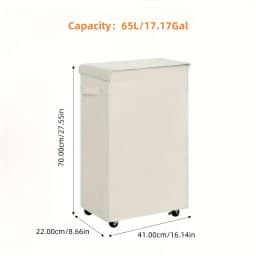 1PC Laundry Basket With Wheels And Lid,Closed Laundry Hamper,Suitable For Bedrooms,Bathtubs,Laundry,Dormitories