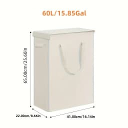 1PC Laundry Basket With Wheels And Lid,Closed Laundry Hamper,Suitable For Bedrooms,Bathtubs,Laundry,Dormitories