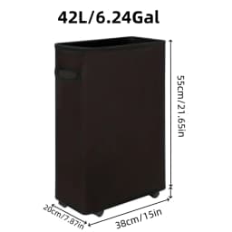 1PC Laundry Basket With Wheels And Lid,Closed Laundry Hamper,Suitable For Bedrooms,Bathtubs,Laundry,Dormitories