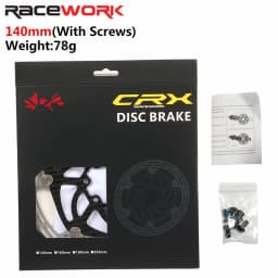 RACEWORK Carbon Fiber Bike Disc Brake Rotor MTB Road Bicycle Ultralight 6 Bolts Floating Rotor 140mm 160mm 180mm Brake Disc