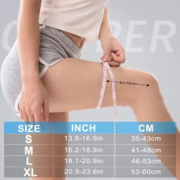 Copper Knee Brace for Arthritis Pain & Support - Copper Knee Sleeve for Knee Pain Compression Sleeve for Sports, Knee Pain Relie