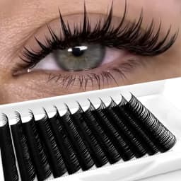 Wet Eyelash Extension 0.03mm 0.07mm Spikes Lashes Manga Lashes Wispy Cosplay Premade Russian A Shape Natural Eyelashes Supplies