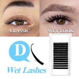 Wet Eyelash Extension 0.03mm 0.07mm Spikes Lashes Manga Lashes Wispy Cosplay Premade Russian A Shape Natural Eyelashes Supplies