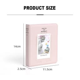 1PC 64 Pockets Photo Album Inch Pictures Storage Case Stamps Tickets Cards Organizer For Fujifilm Instax Mini 12/11/9