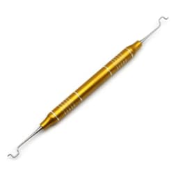 Dental Stainless Steel Ligature Tie Placement Tool Orthodontic Twirl-on Module Elastic Ligation Ring Holder Dentistry Instrument