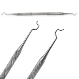Dental Stainless Steel Ligature Tie Placement Tool Orthodontic Twirl-on Module Elastic Ligation Ring Holder Dentistry Instrument