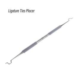 Dental Stainless Steel Ligature Tie Placement Tool Orthodontic Twirl-on Module Elastic Ligation Ring Holder Dentistry Instrument