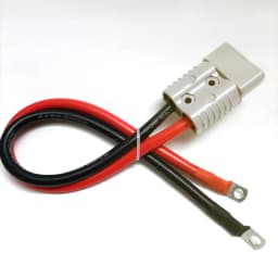 50A 120A 175A High Current 2 Pin Power Connector With 8/6/4/2/0 AWG Super Soft Silicone Cable Forklift Battery Charging Plug