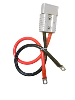 50A 120A 175A High Current 2 Pin Power Connector With 8/6/4/2/0 AWG Super Soft Silicone Cable Forklift Battery Charging Plug
